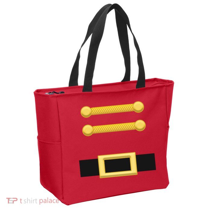 Nutcracker Uniform Christmas Costume Zip Tote Bag