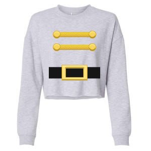 Nutcracker Uniform Christmas Costume Cropped Pullover Crew