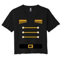 Nutcracker Uniform Toys Soldier Christmas Women's Crop Top Tee