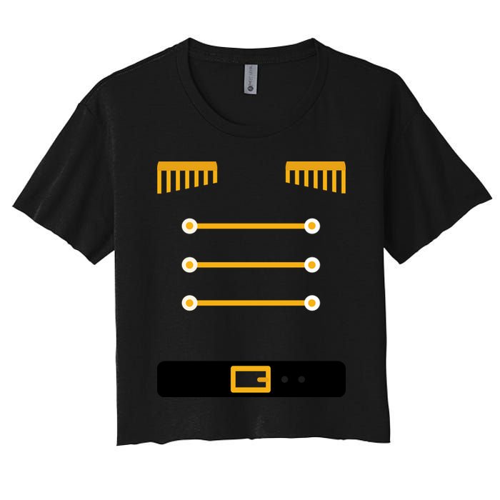 Nutcracker Uniform Toys Soldier Christmas Women's Crop Top Tee