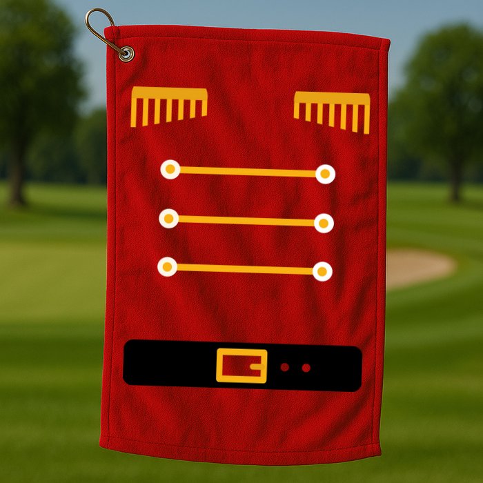 Nutcracker Uniform Toys Soldier Christmas Golf Towel
