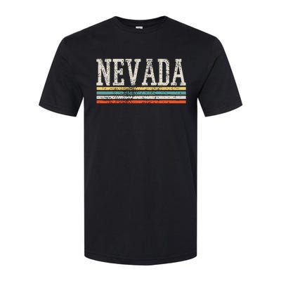 Nevada Usa Us State America 4th Of July Merica Vintage Gift Softstyle® CVC T-Shirt