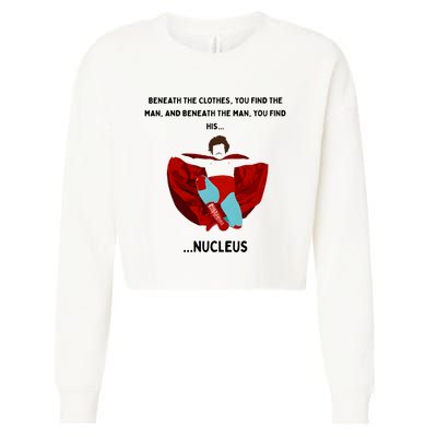 Nacho Vintage 80s Libre Quotes Jack Cropped Pullover Crew