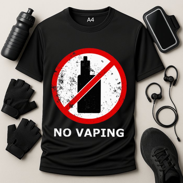 No Vaping Anti Vape Cooling Performance Crew T-Shirt