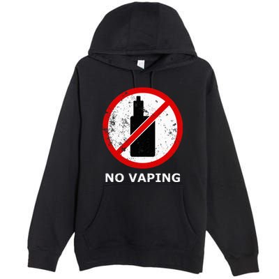 No Vaping Anti Vape Premium Pullover Hoodie