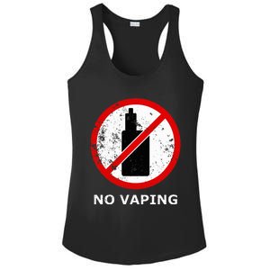 No Vaping Anti Vape Ladies PosiCharge Competitor Racerback Tank