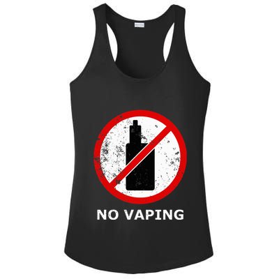 No Vaping Anti Vape Ladies PosiCharge Competitor Racerback Tank