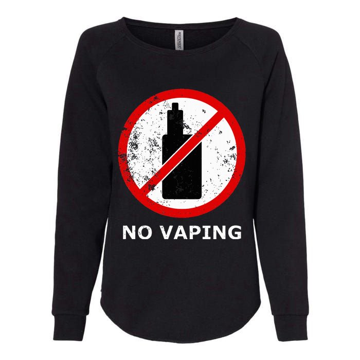 No Vaping Anti Vape Womens California Wash Sweatshirt