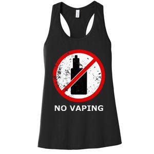 No Vaping Anti Vape Women's Racerback Tank