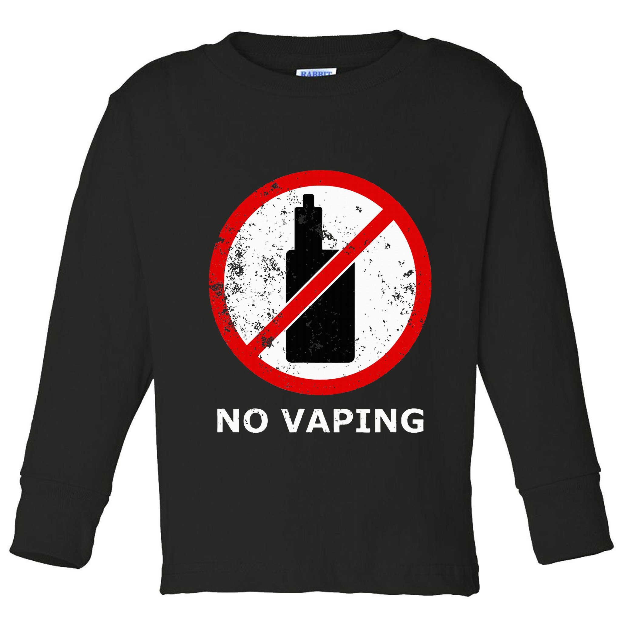 No Vaping Anti Vape Toddler Long Sleeve Shirt