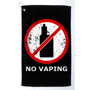 No Vaping Anti Vape Platinum Collection Golf Towel