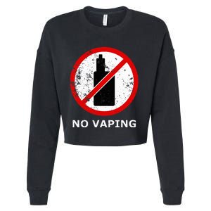 No Vaping Anti Vape Cropped Pullover Crew