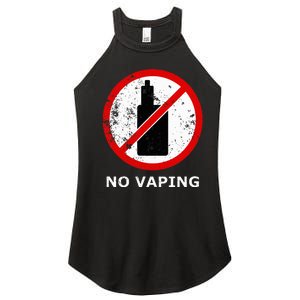 No Vaping Anti Vape Women's Perfect Tri Rocker Tank