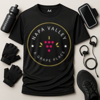 Napa Valley A Grape Place Wine Country Souvenir Cooling Performance Crew T-Shirt