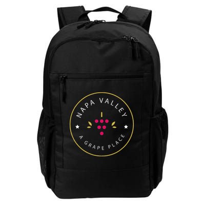 Napa Valley A Grape Place Wine Country Souvenir Backpack