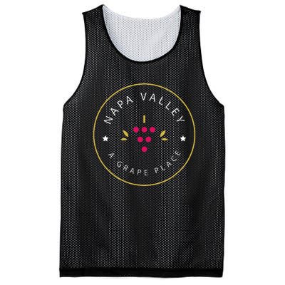 Napa Valley A Grape Place Wine Country Souvenir Mesh Reversible Basketball Jersey Tank