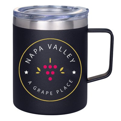 Napa Valley A Grape Place Wine Country Souvenir 12oz Stainless Steel Coffee Mug