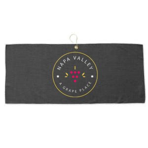 Napa Valley A Grape Place Wine Country Souvenir Large Microfiber Waffle Golf Towel