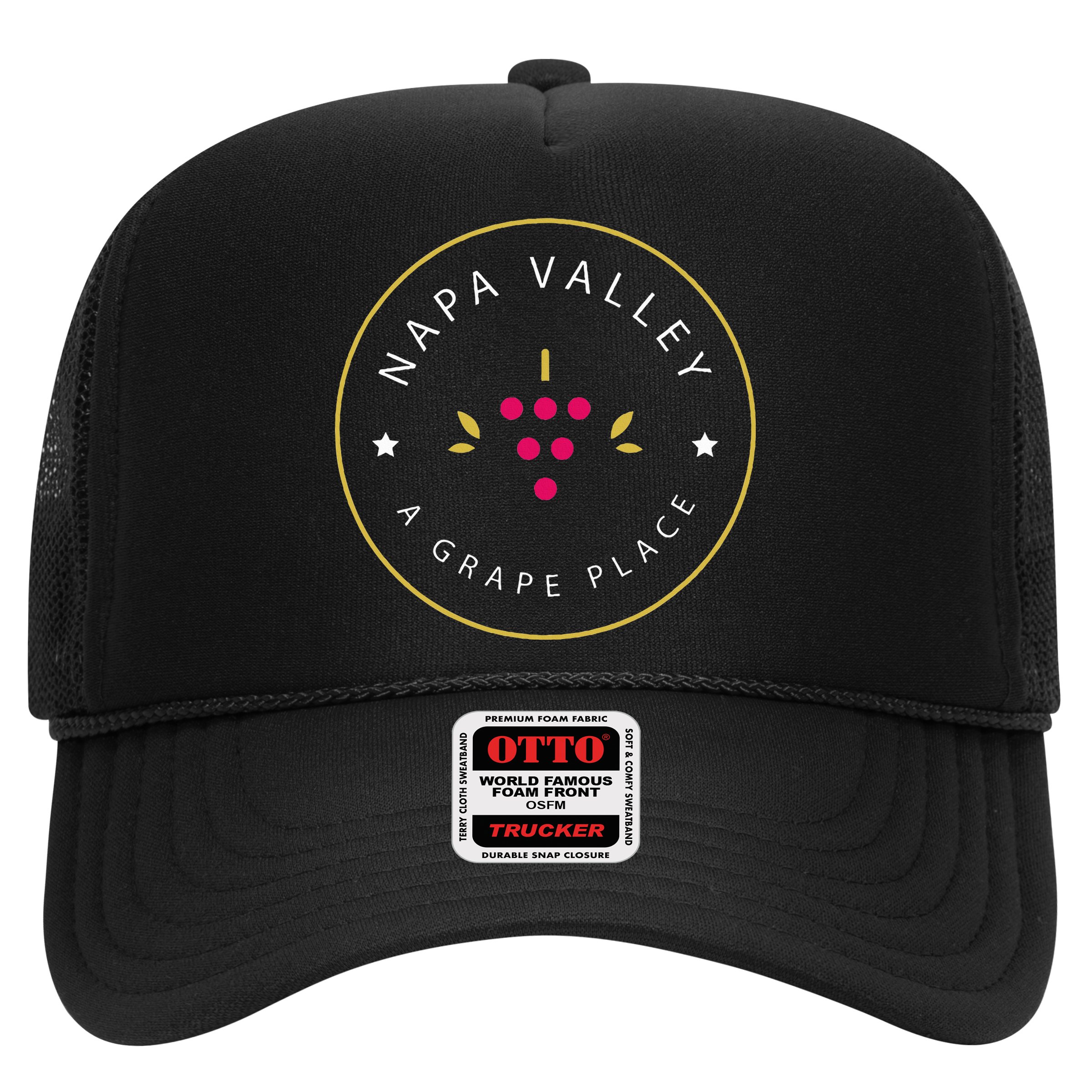Napa Valley A Grape Place Wine Country Souvenir Hat