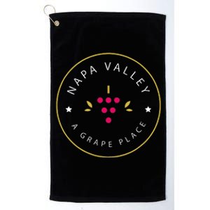 Napa Valley A Grape Place Wine Country Souvenir Platinum Collection Golf Towel