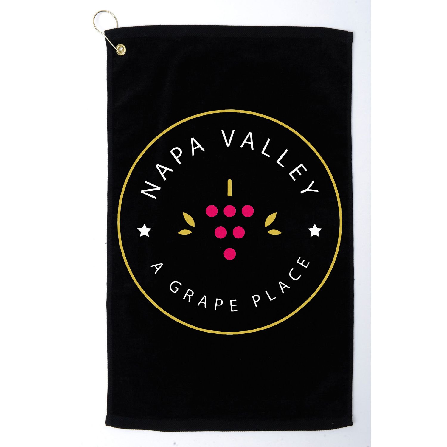 Napa Valley A Grape Place Wine Country Souvenir Golf Towel