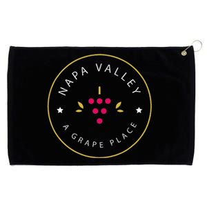 Napa Valley A Grape Place Wine Country Souvenir Grommeted Golf Towel