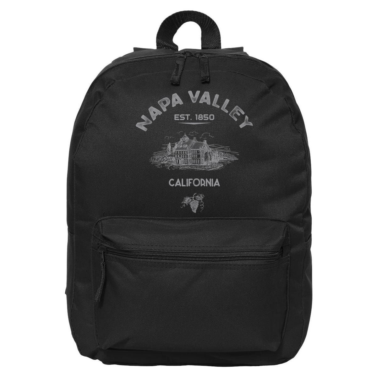 Napa Valley California Winery Souvenir 16 in Basic Backpack