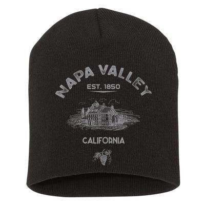 Napa Valley California Winery Souvenir Short Acrylic Beanie