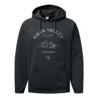 Napa Valley California Winery Souvenir Performance Fleece Hoodie