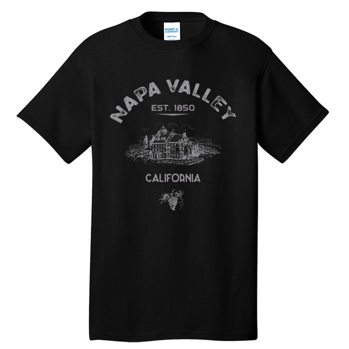 Napa Valley California Winery Souvenir Tall T-Shirt