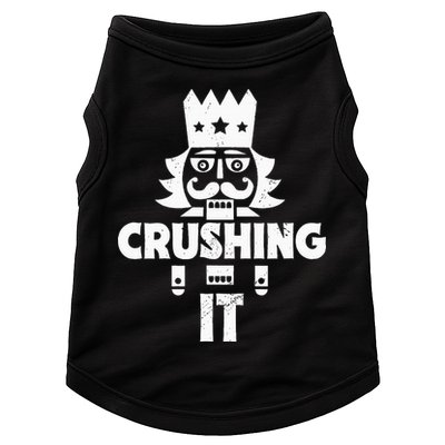 Nutcracker Vintage Christmas Nutcracker Crushing It Doggie Tank