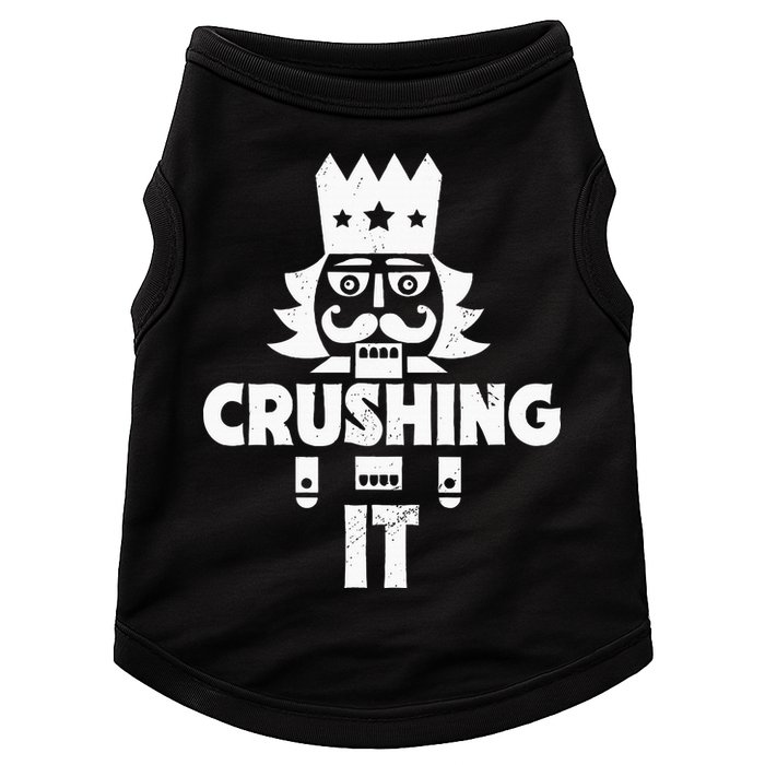 Nutcracker Vintage Christmas Nutcracker Crushing It Doggie Tank