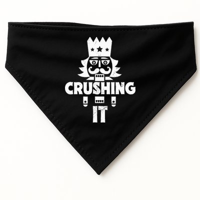 Nutcracker Vintage Christmas Nutcracker Crushing It USA-Made Doggie Bandana