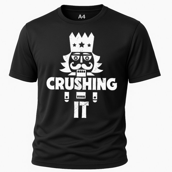 Nutcracker Vintage Christmas Nutcracker Crushing It Performance Shirt