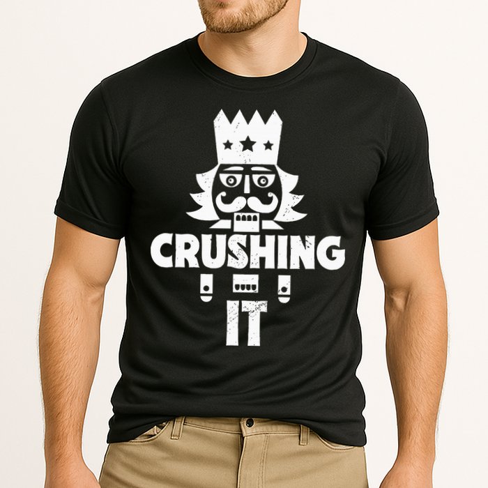 Nutcracker Vintage Christmas Nutcracker Crushing It Performance Shirt