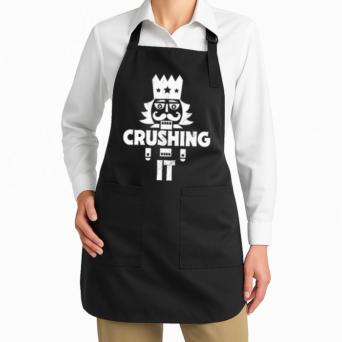 Nutcracker Vintage Christmas Nutcracker Crushing It Apron
