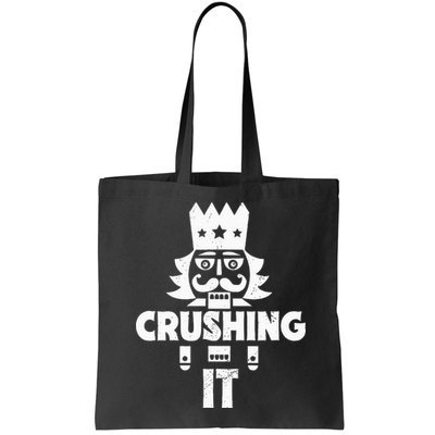Nutcracker Vintage Christmas Nutcracker Crushing It Bag