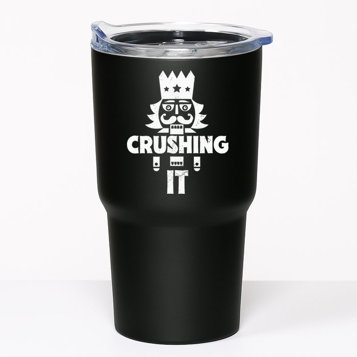 Nutcracker Vintage Christmas Nutcracker Crushing It Tumbler