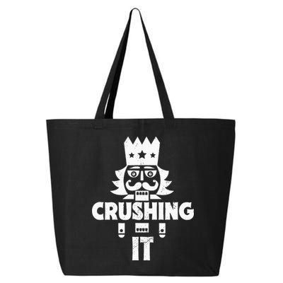 Nutcracker Vintage Christmas Nutcracker Crushing It 25L Jumbo Tote
