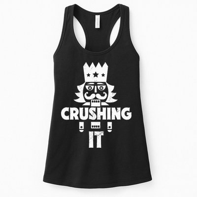 Nutcracker Vintage Christmas Nutcracker Crushing It Womens Tank Top