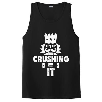 Nutcracker Vintage Christmas Nutcracker Crushing It PosiCharge Competitor Tank