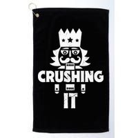 Nutcracker Vintage Christmas Nutcracker Crushing It Golf Towel