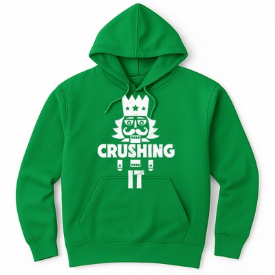Nutcracker Vintage Christmas Nutcracker Crushing It Hoodie