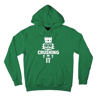 Nutcracker Vintage Christmas Nutcracker Crushing It Hoodie