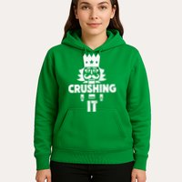 Nutcracker Vintage Christmas Nutcracker Crushing It Hoodie