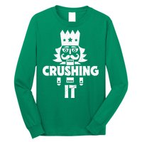 Nutcracker Vintage Christmas Nutcracker Crushing It Long Sleeve Shirt