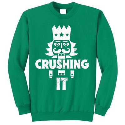 Nutcracker Vintage Christmas Nutcracker Crushing It Sweatshirt