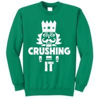 Nutcracker Vintage Christmas Nutcracker Crushing It Sweatshirt