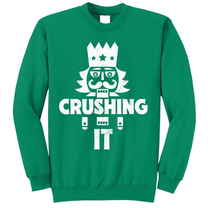 Nutcracker Vintage Christmas Nutcracker Crushing It Sweatshirt