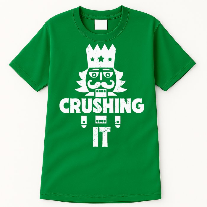 Nutcracker Vintage Christmas Nutcracker Crushing It Tall T-Shirt